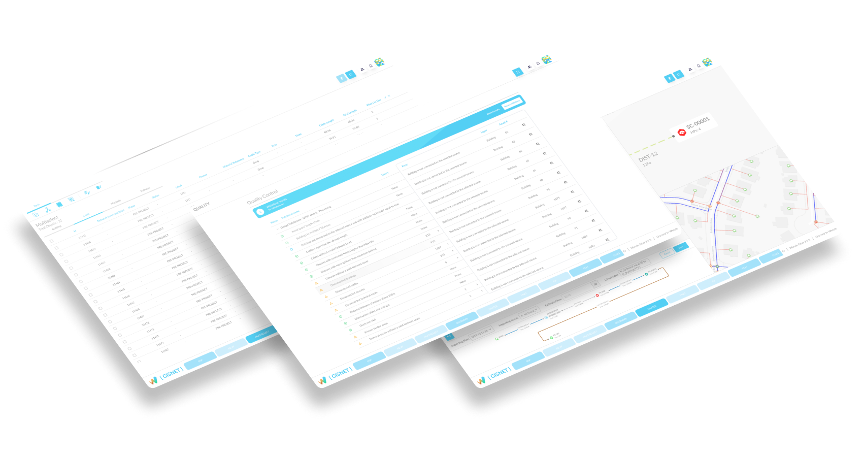 Illustrative quality-review workspace with evidence and rule checks.