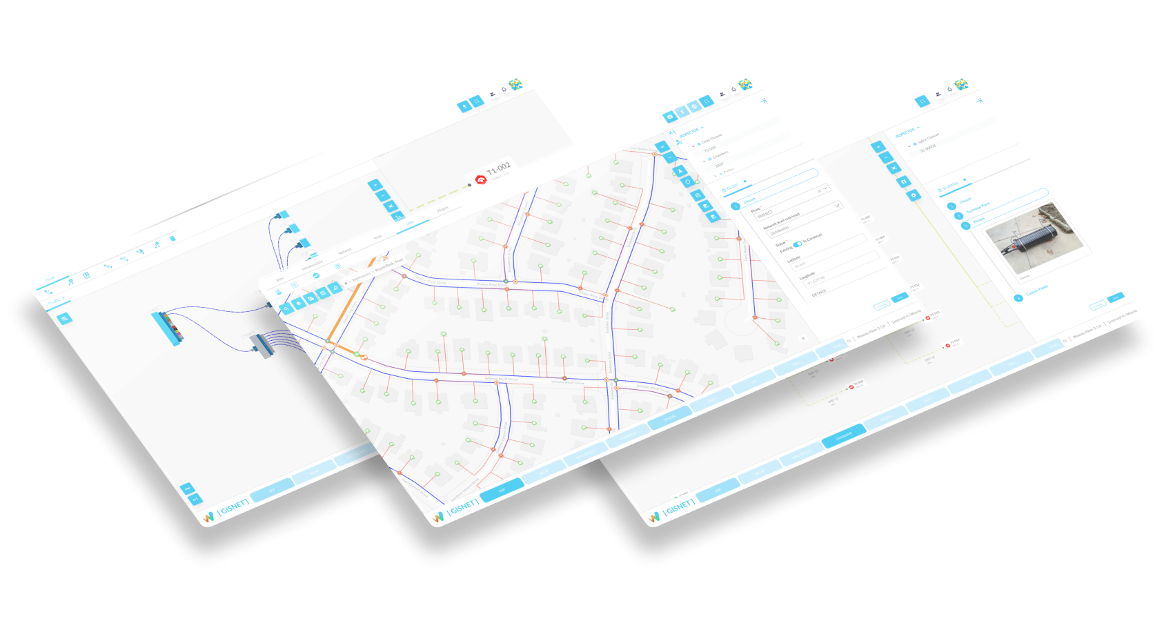 Illustrative route-planning workspace comparing alternatives.
