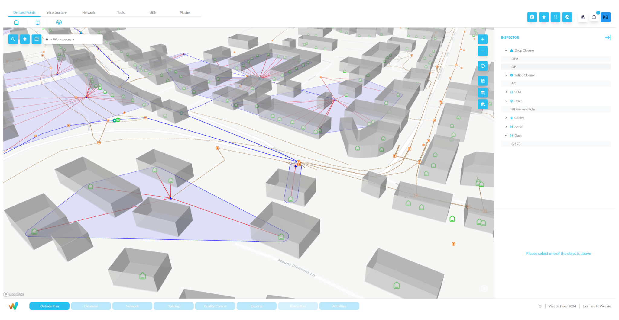 Fiber network management software